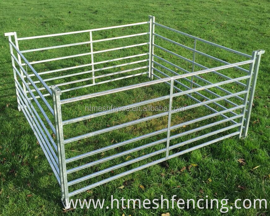 10ft x 6ft cattle hurdles 7 rails interlocking sheep panels Hot dipped galvanized cattle yard